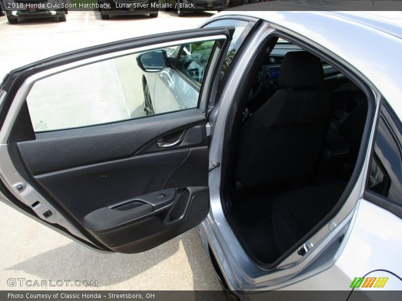 Lunar Silver Metallic / Black 2018 Honda Civic Sport Hatchback