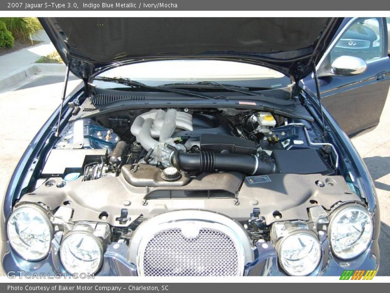 Indigo Blue Metallic / Ivory/Mocha 2007 Jaguar S-Type 3.0