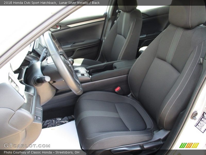 Lunar Silver Metallic / Black 2018 Honda Civic Sport Hatchback