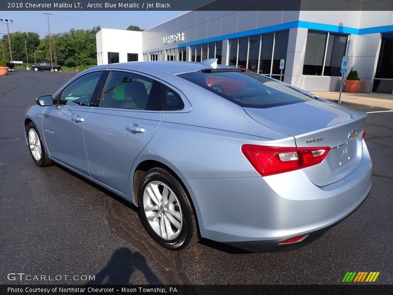 Arctic Blue Metallic / Jet Black 2018 Chevrolet Malibu LT