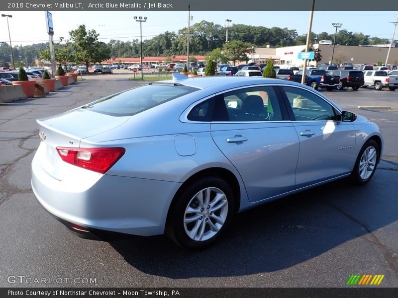 Arctic Blue Metallic / Jet Black 2018 Chevrolet Malibu LT