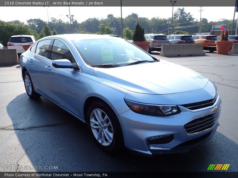 Arctic Blue Metallic / Jet Black 2018 Chevrolet Malibu LT