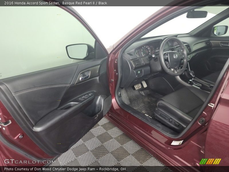 Front Seat of 2016 Accord Sport Sedan