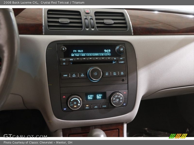 Crystal Red Tintcoat / Titanium 2008 Buick Lucerne CXL