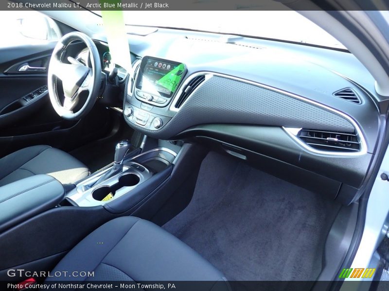 Arctic Blue Metallic / Jet Black 2018 Chevrolet Malibu LT