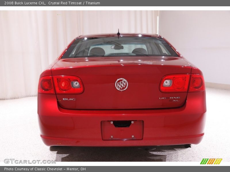 Crystal Red Tintcoat / Titanium 2008 Buick Lucerne CXL