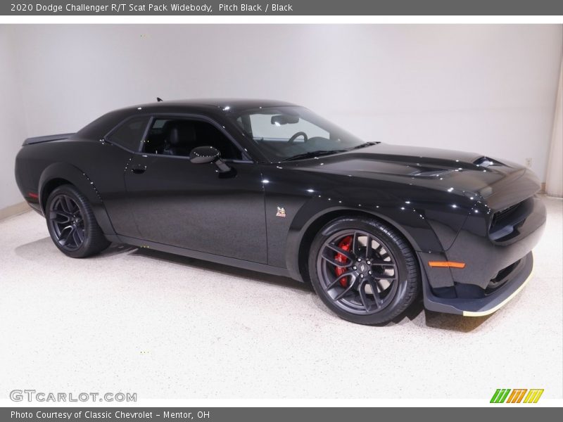 Pitch Black / Black 2020 Dodge Challenger R/T Scat Pack Widebody