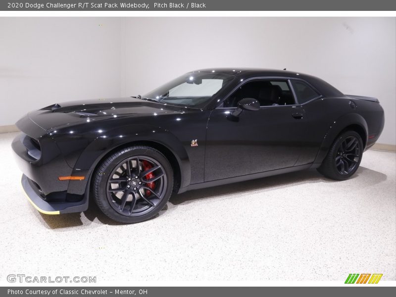 Pitch Black / Black 2020 Dodge Challenger R/T Scat Pack Widebody