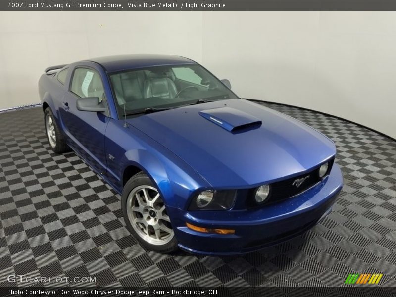 Vista Blue Metallic / Light Graphite 2007 Ford Mustang GT Premium Coupe