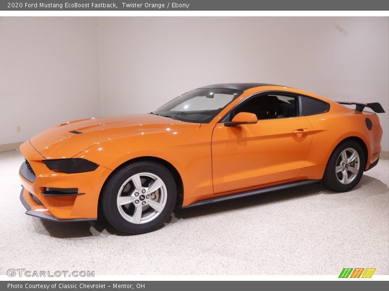 Twister Orange / Ebony 2020 Ford Mustang EcoBoost Fastback