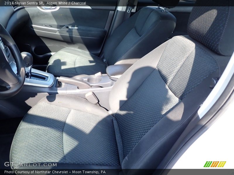 Aspen White / Charcoal 2014 Nissan Sentra SR