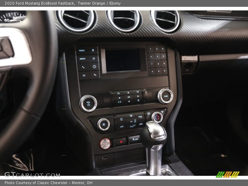 Controls of 2020 Mustang EcoBoost Fastback