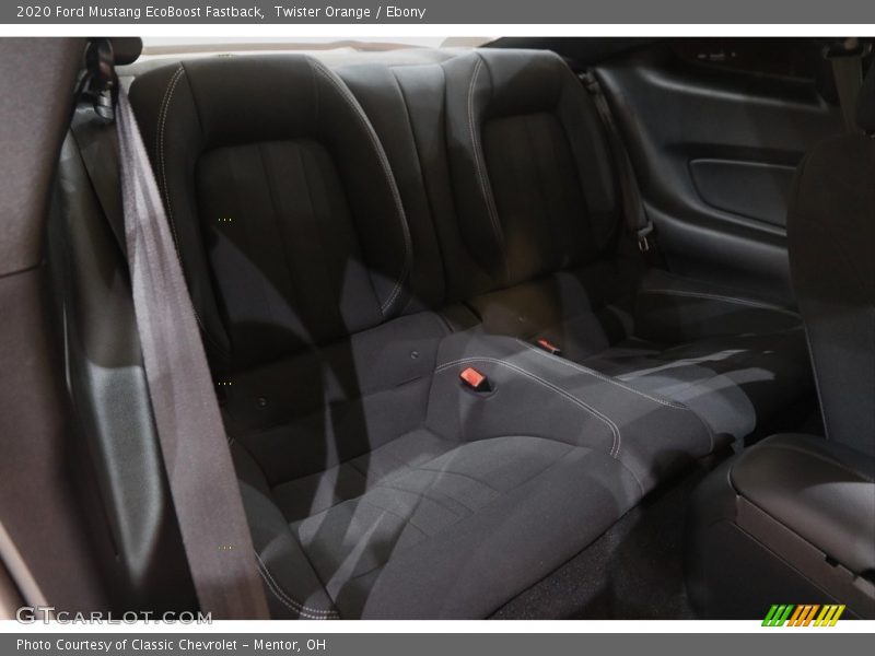 Rear Seat of 2020 Mustang EcoBoost Fastback