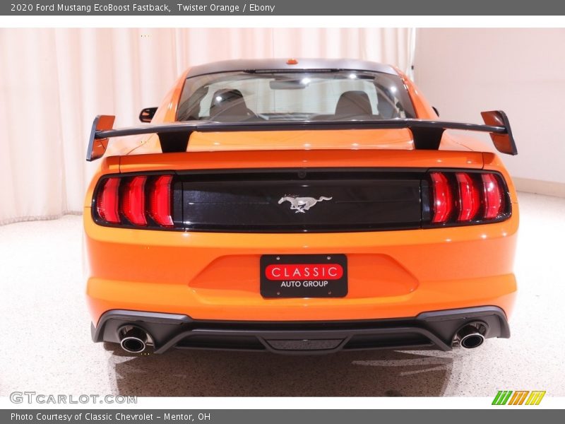 Twister Orange / Ebony 2020 Ford Mustang EcoBoost Fastback