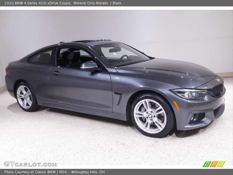 Mineral Grey Metallic / Black 2020 BMW 4 Series 430i xDrive Coupe