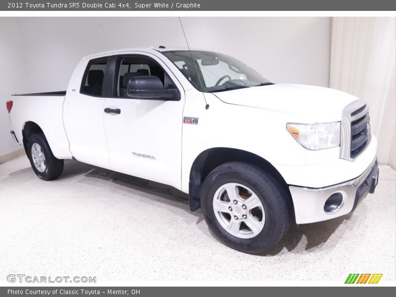 Super White / Graphite 2012 Toyota Tundra SR5 Double Cab 4x4