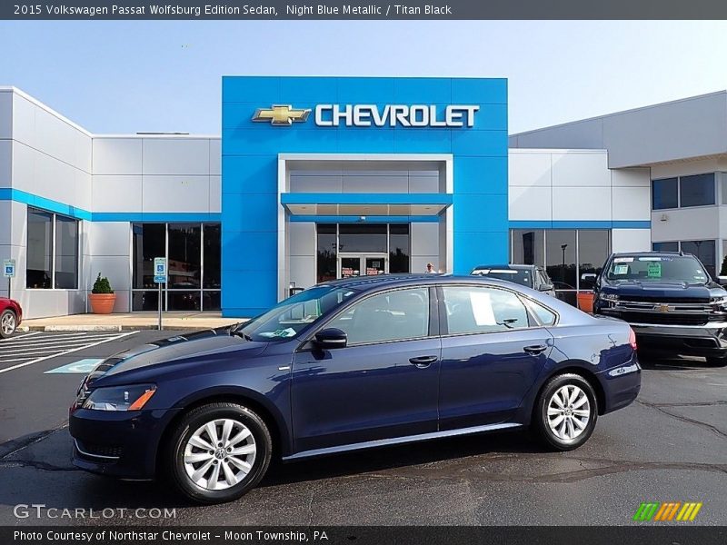 Night Blue Metallic / Titan Black 2015 Volkswagen Passat Wolfsburg Edition Sedan