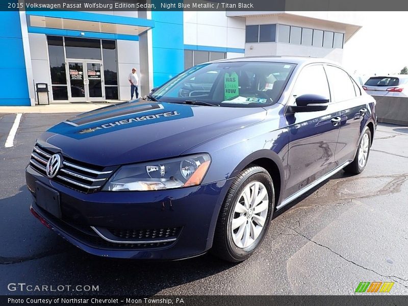 Night Blue Metallic / Titan Black 2015 Volkswagen Passat Wolfsburg Edition Sedan