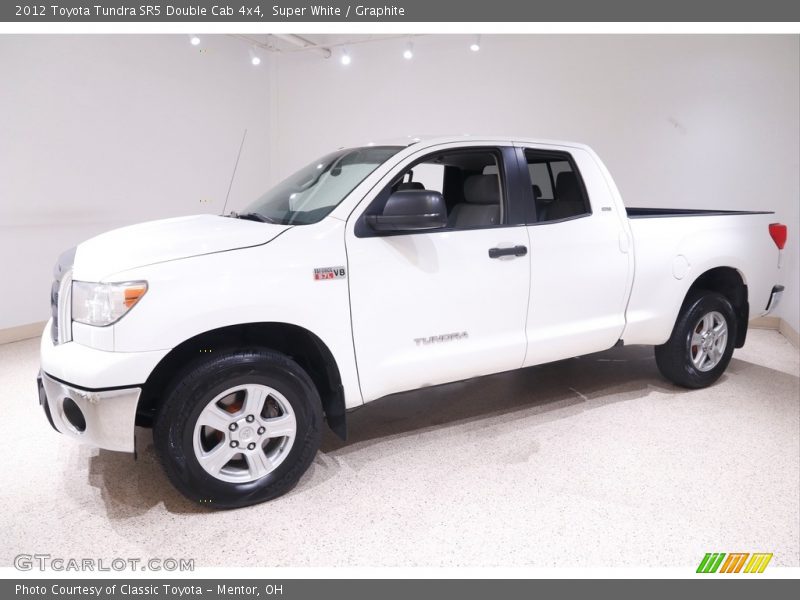 Super White / Graphite 2012 Toyota Tundra SR5 Double Cab 4x4