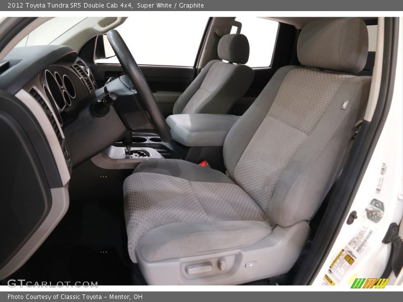 Super White / Graphite 2012 Toyota Tundra SR5 Double Cab 4x4