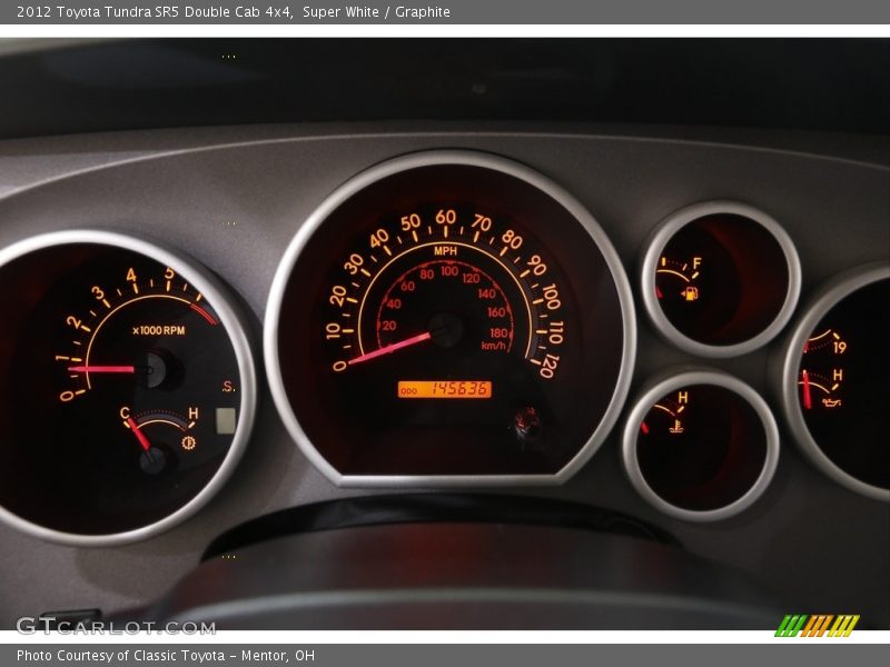 Super White / Graphite 2012 Toyota Tundra SR5 Double Cab 4x4