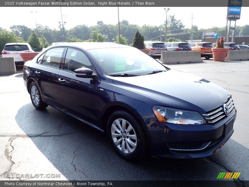 Night Blue Metallic / Titan Black 2015 Volkswagen Passat Wolfsburg Edition Sedan