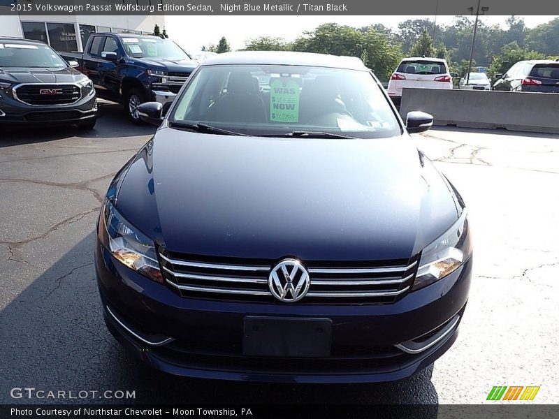 Night Blue Metallic / Titan Black 2015 Volkswagen Passat Wolfsburg Edition Sedan