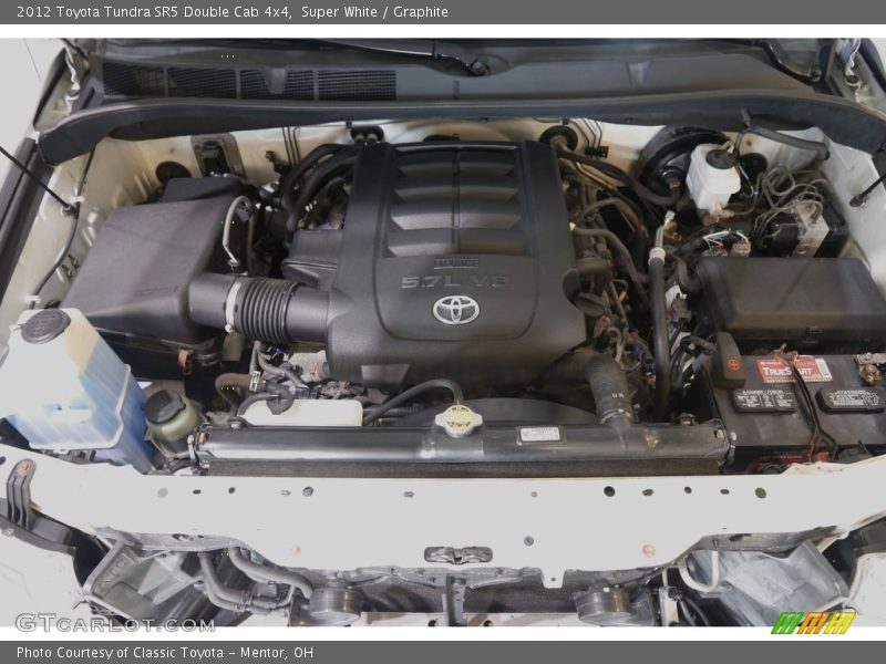 Super White / Graphite 2012 Toyota Tundra SR5 Double Cab 4x4