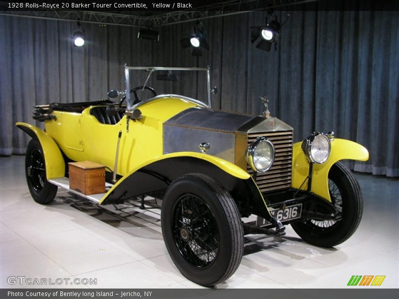 Yellow / Black 1928 Rolls-Royce 20 Barker Tourer Convertible