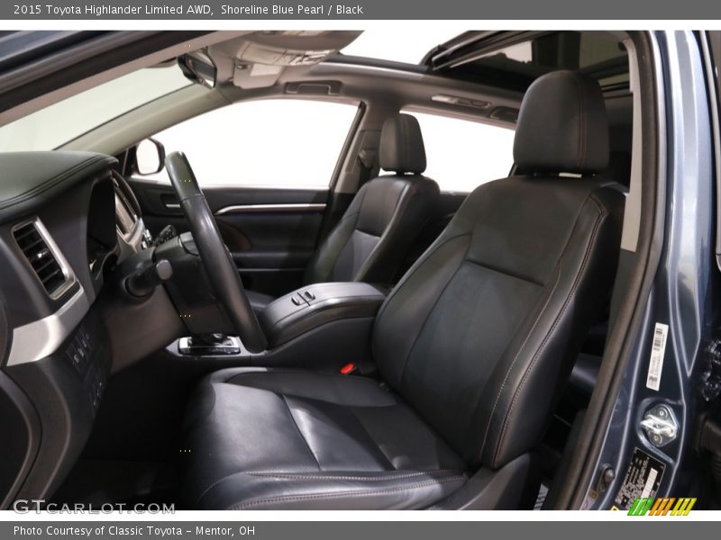 Shoreline Blue Pearl / Black 2015 Toyota Highlander Limited AWD