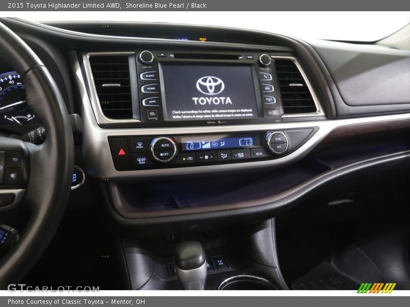 Shoreline Blue Pearl / Black 2015 Toyota Highlander Limited AWD