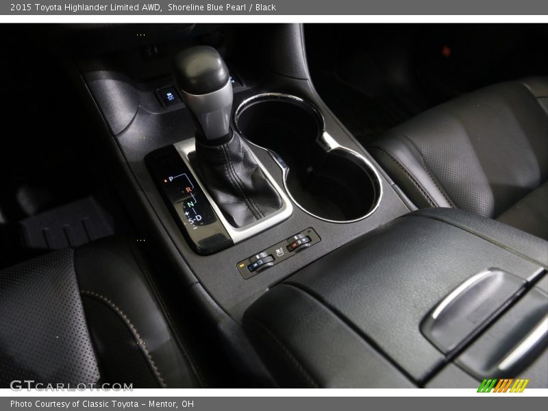 Shoreline Blue Pearl / Black 2015 Toyota Highlander Limited AWD