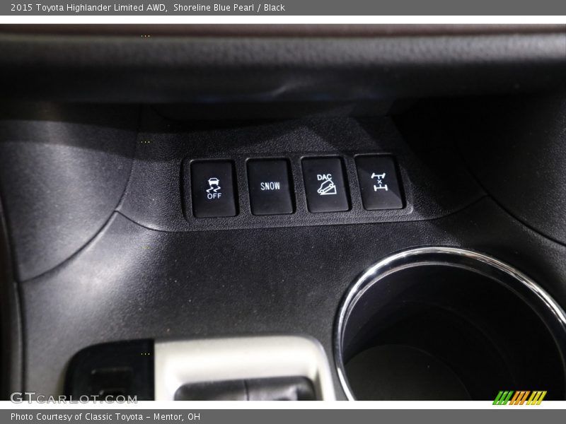 Shoreline Blue Pearl / Black 2015 Toyota Highlander Limited AWD