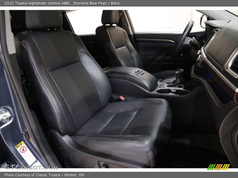 Shoreline Blue Pearl / Black 2015 Toyota Highlander Limited AWD