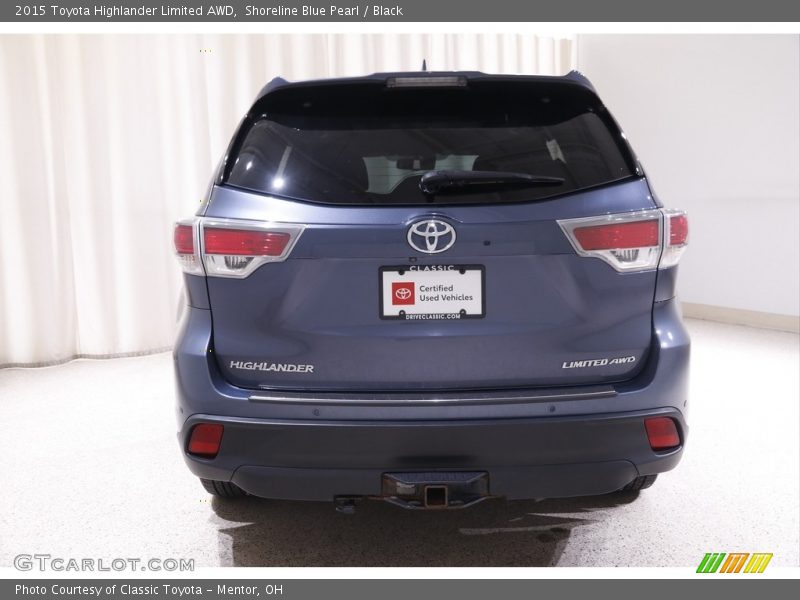 Shoreline Blue Pearl / Black 2015 Toyota Highlander Limited AWD