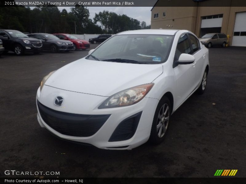 Crystal White Pearl Mica / Black 2011 Mazda MAZDA3 i Touring 4 Door