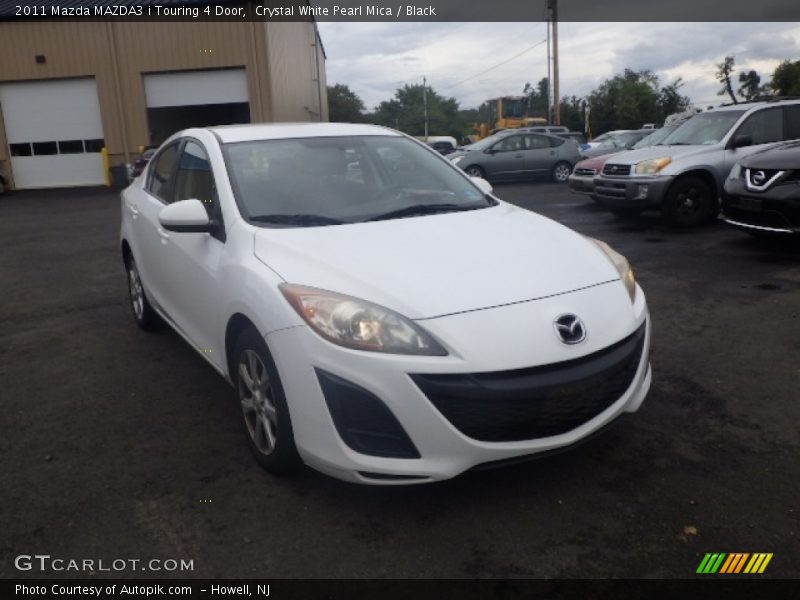 Crystal White Pearl Mica / Black 2011 Mazda MAZDA3 i Touring 4 Door