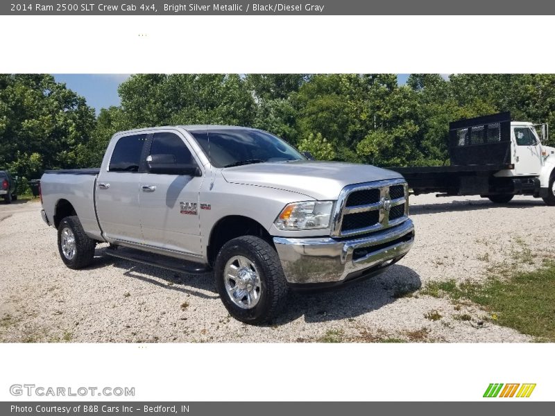 Bright Silver Metallic / Black/Diesel Gray 2014 Ram 2500 SLT Crew Cab 4x4