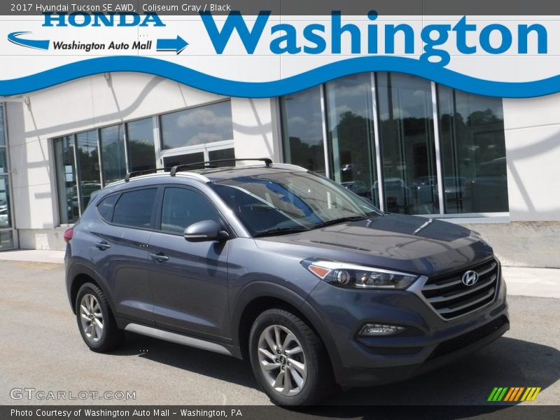 Coliseum Gray / Black 2017 Hyundai Tucson SE AWD