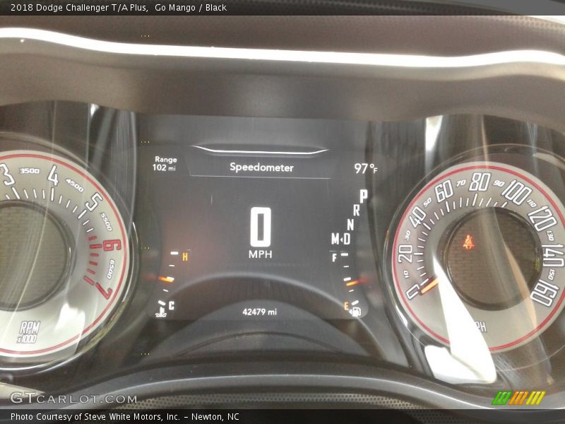 Go Mango / Black 2018 Dodge Challenger T/A Plus
