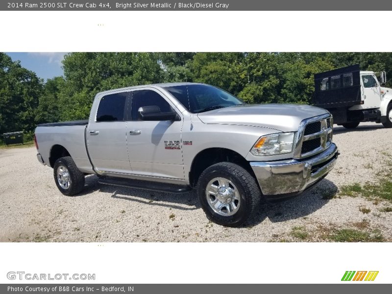 Bright Silver Metallic / Black/Diesel Gray 2014 Ram 2500 SLT Crew Cab 4x4