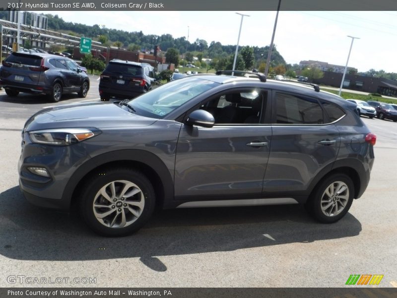 Coliseum Gray / Black 2017 Hyundai Tucson SE AWD