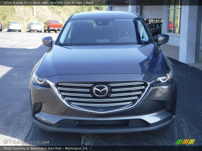 Machine Gray Metallic / Black 2018 Mazda CX-9 Sport AWD