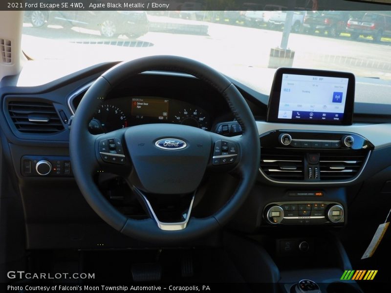 Agate Black Metallic / Ebony 2021 Ford Escape SE 4WD