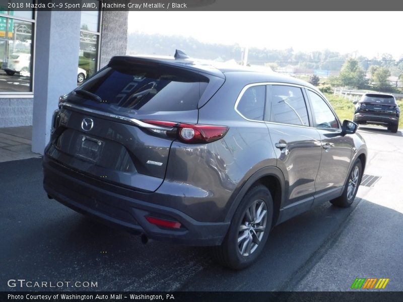 Machine Gray Metallic / Black 2018 Mazda CX-9 Sport AWD