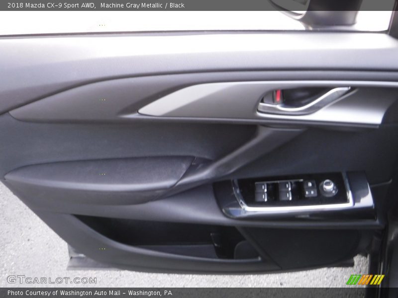 Machine Gray Metallic / Black 2018 Mazda CX-9 Sport AWD