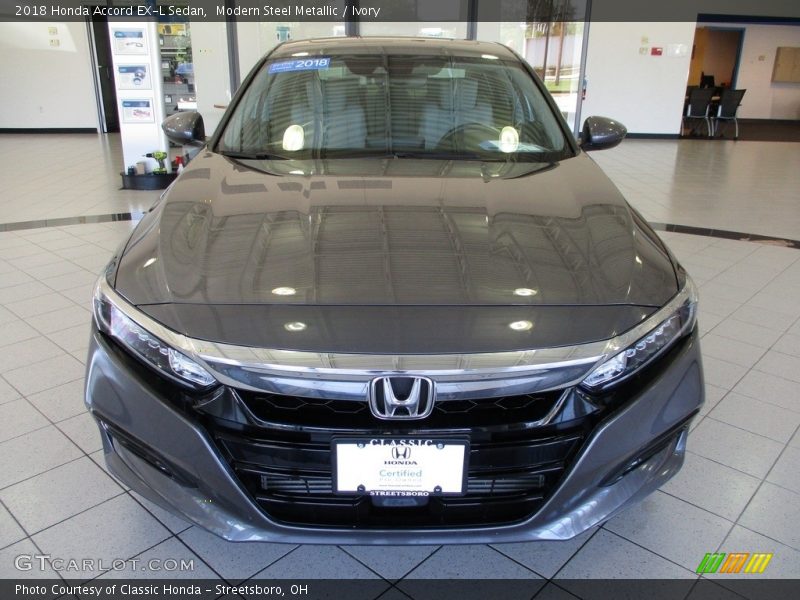 Modern Steel Metallic / Ivory 2018 Honda Accord EX-L Sedan