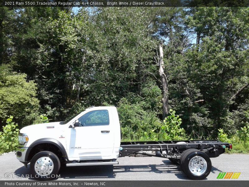 Bright White / Diesel Gray/Black 2021 Ram 5500 Tradesman Regular Cab 4x4 Chassis