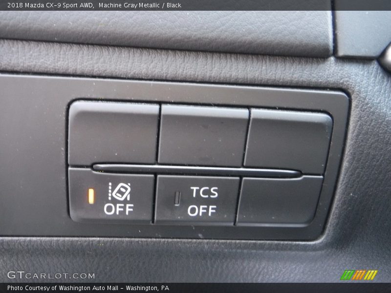 Machine Gray Metallic / Black 2018 Mazda CX-9 Sport AWD
