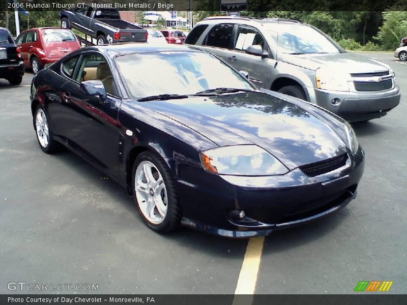 Moonlit Blue Metallic / Beige 2006 Hyundai Tiburon GT